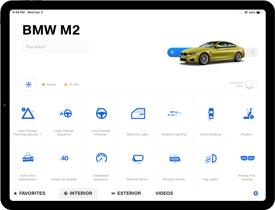 BMW Genius Mode Tool iOS app