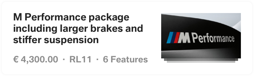 small cell display in the Mobile Customizer iOS app